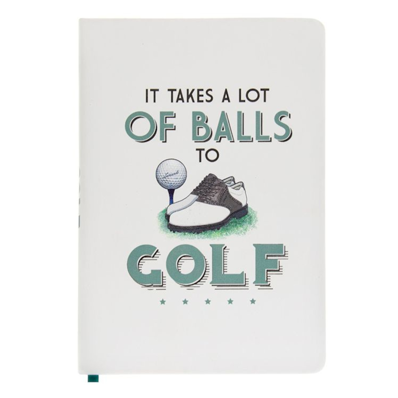 Faux Leather Golf Notebook