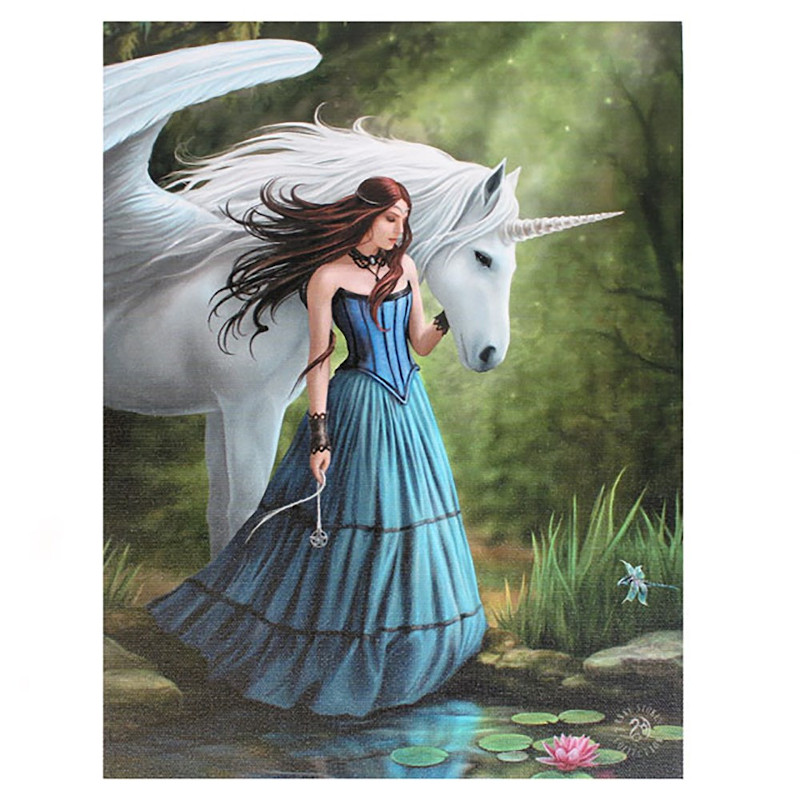 Enchanted Pool Small Canvas by Anne Stokes