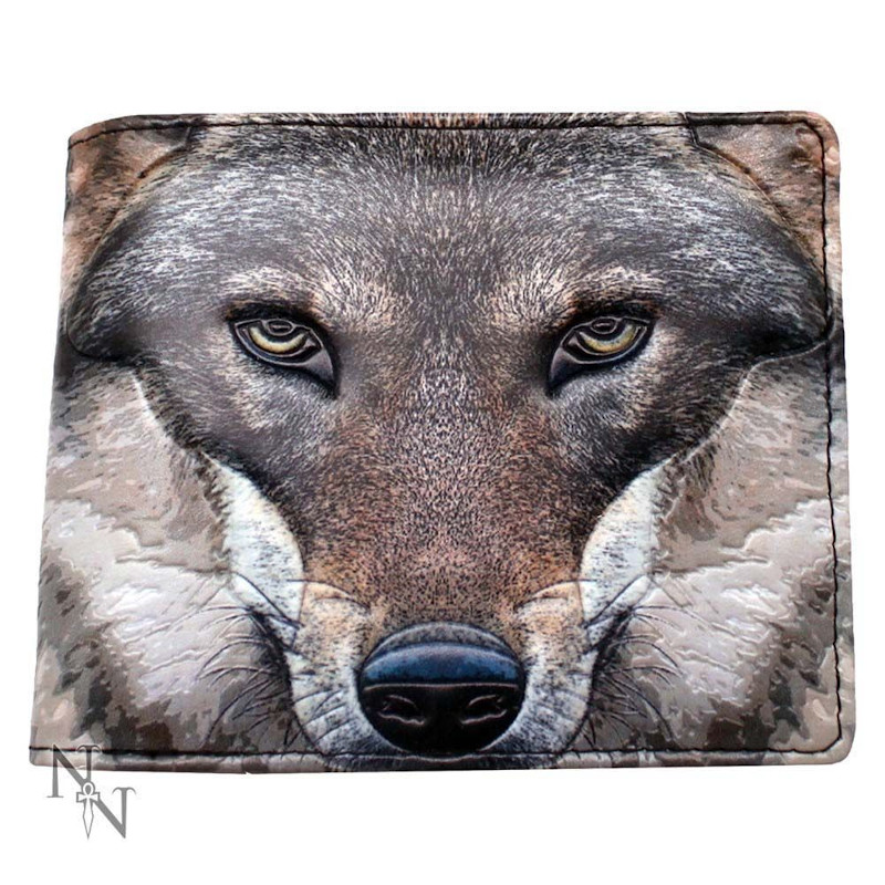Portrait of a Wolf Embossed Wallet